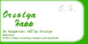 orsolya happ business card